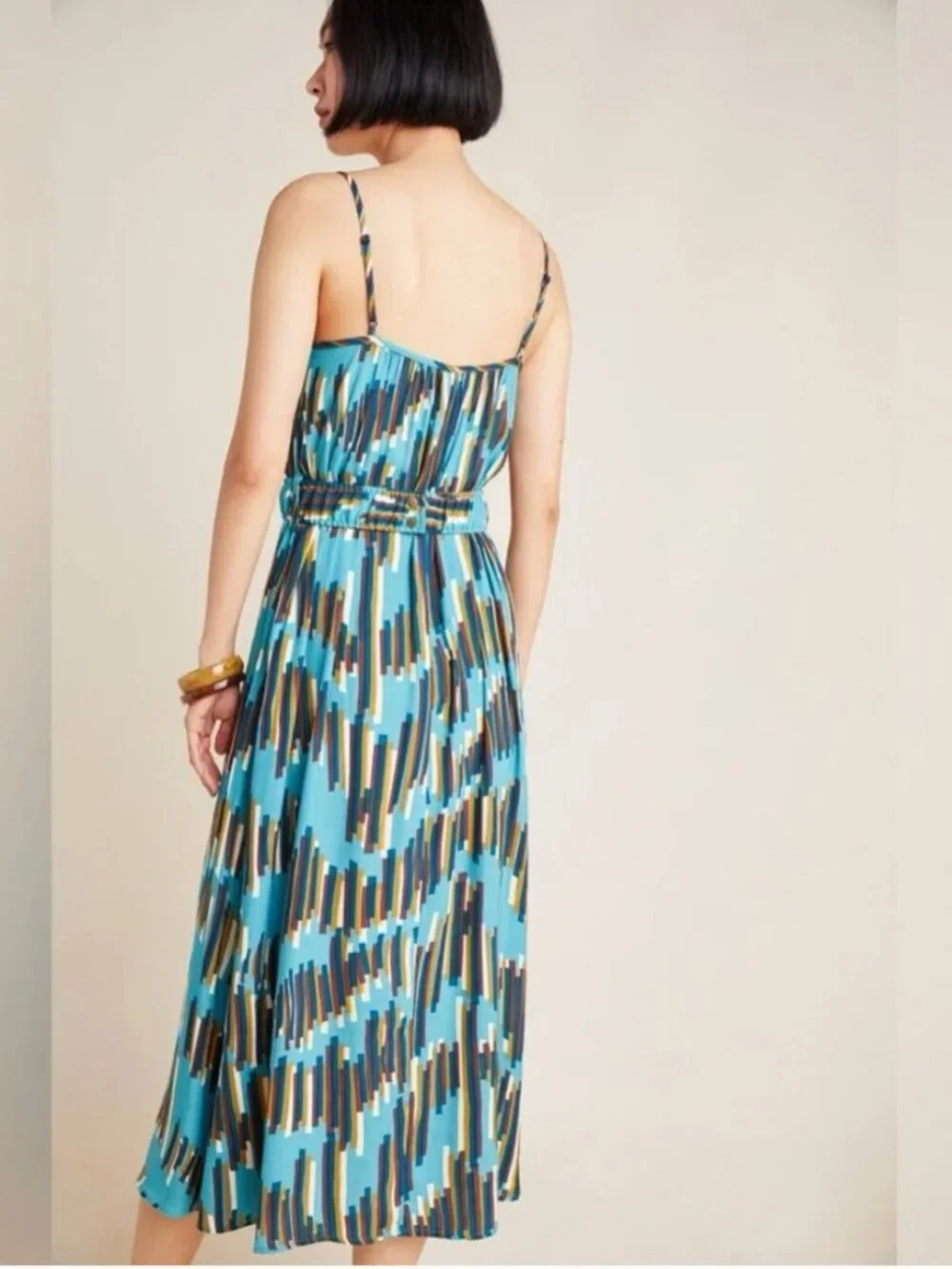 Corey Lynn Calter Carreaux Midi Dress Style No. 4130024090055 Color: BLUE MOTIF - Picture 2 of 8